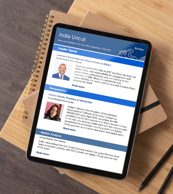 E-Newsletter Designing Rio Tinto